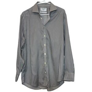 Charles Thyrwhitt Striped Button-Up Extra Slim Fit‎ Non-Iron Shirt Size 16/33" M